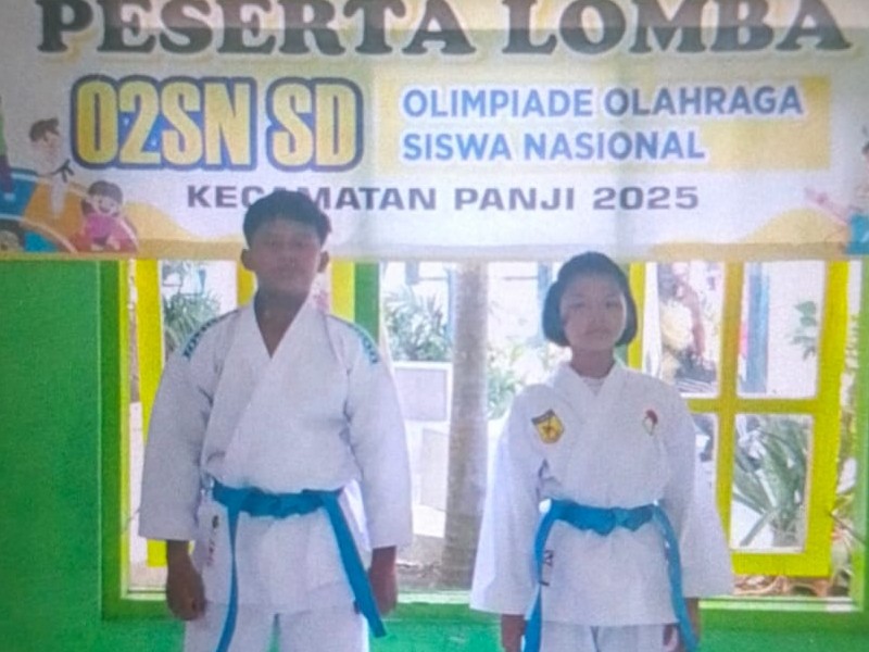 Siswa dan siswi SDN 1 Curah Jeru mengikuti lomba O2SN Tingkat Kecamatan Panji