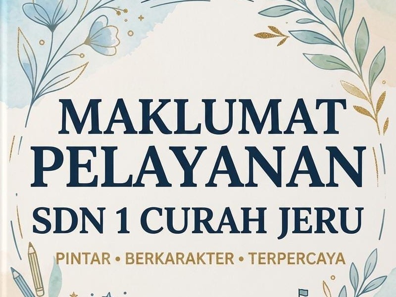 SDN 1 Curah Jeru berkomitmen memberikan pelayanan pendidikan yang ramah, cepat, mudah, transparan, akuntabel, dan berkualitas